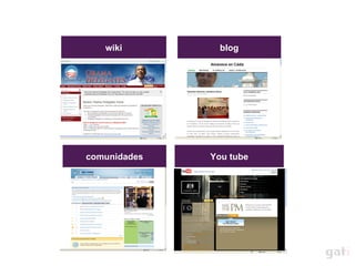 wiki blog You tube comunidades 