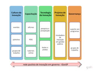 rede paulista de inovação em governo - iGovSP 