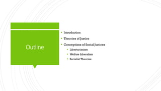 Introduction to Theories of Justice - Distributive Justice | PDF