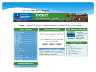 http://toxnet.nlm.nih.gov/
 