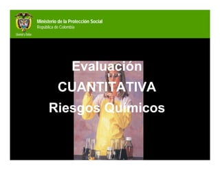 Ministerio de la Protección Social
República de Colombia




                   Evaluación
           CUANTITATIVA
      Riesgos Químicos
 