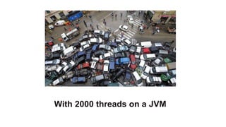 With 2000 threads on a JVM
 