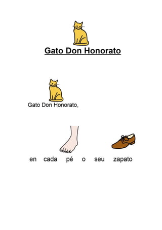 Poesía con Pictogramas: "Gato honorato"