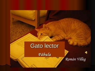 Gato lector Fábula Román Villeg 