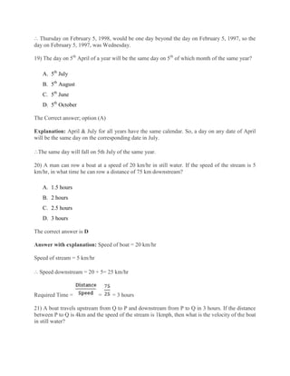 Comprehensive GAT Quantitative Ability Practice Questions and Solutions ...