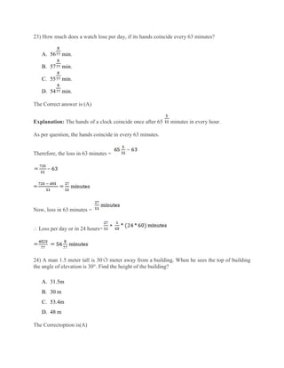 Comprehensive GAT Quantitative Ability Practice Questions and Solutions ...