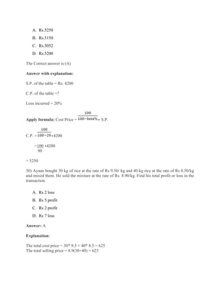 Comprehensive GAT Quantitative Ability Practice Questions and Solutions ...