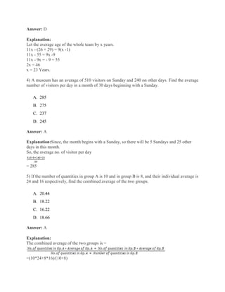 Comprehensive GAT Quantitative Ability Practice Questions and Solutions ...