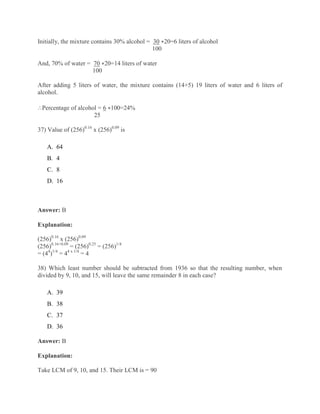 Comprehensive GAT Quantitative Ability Practice Questions and Solutions ...