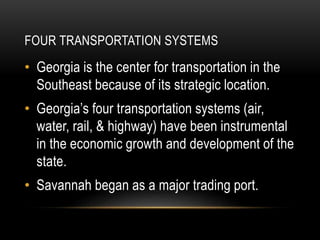 Transportation in the state of Georgia | PPT