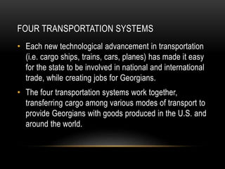 Transportation in the state of Georgia | PPT