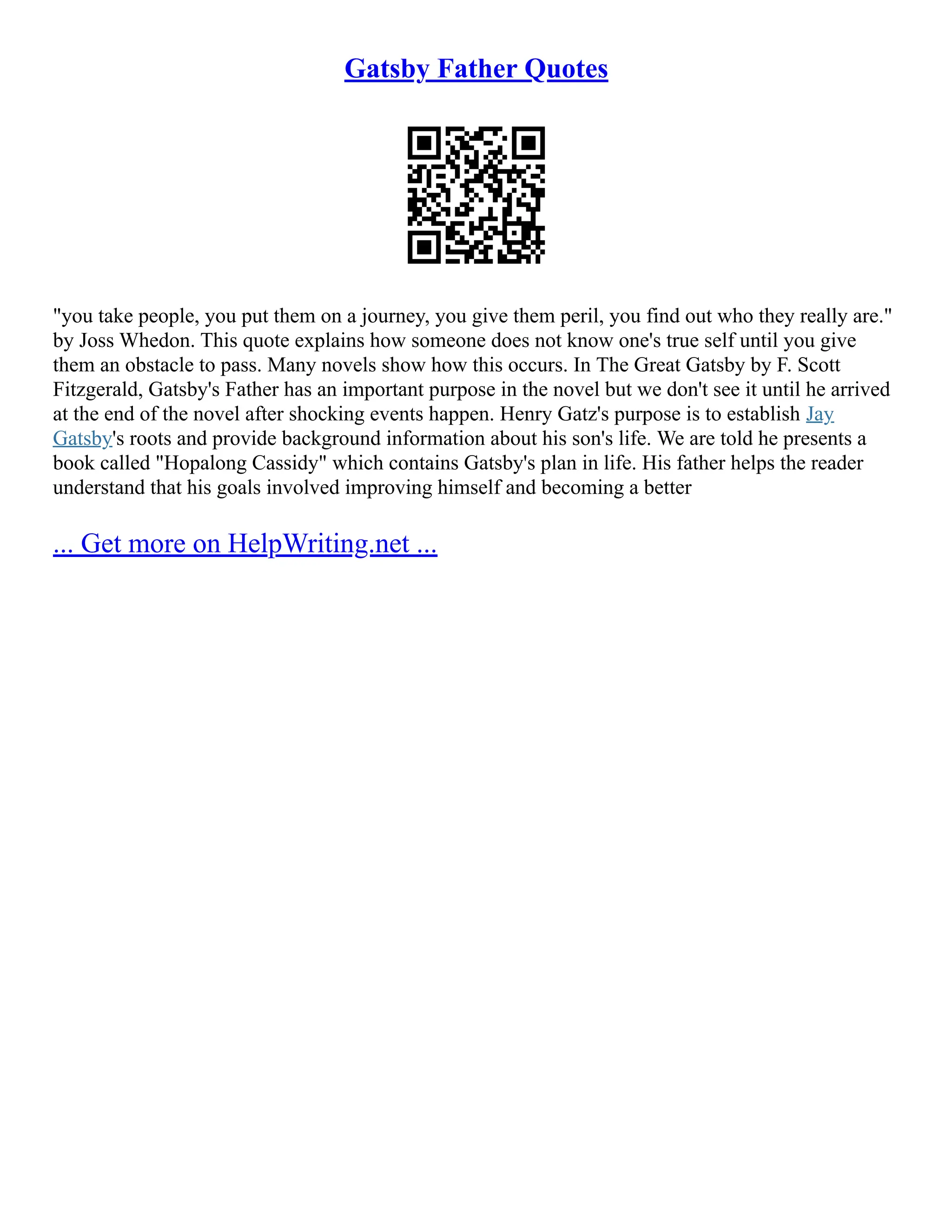 Gatsby Father Quotes PDF