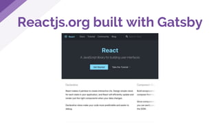 Reactjs.org built with Gatsby
 
