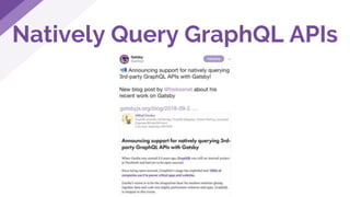 Natively Query GraphQL APIs
 