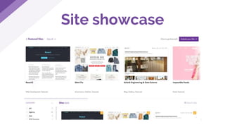Site showcase
 
