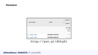 @SimoAhava | #GAUC15 | 17 June 2015
http://goo.gl/dkkgZr
 