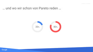 Quelle: Lorem ipsum dolor sit amet, consectetur adipiscing elit. Duis non erat sem
Proprietary + Confidential
… und wo wir schon von Pareto reden …
20% 80%
 