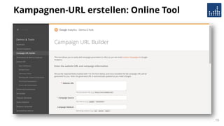 Kampagnen-URL erstellen: Online Tool
16
 
