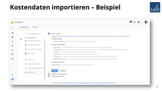 Kostendaten importieren – Beispiel
59
 