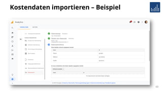 Kostendaten importieren – Beispiel
60
 