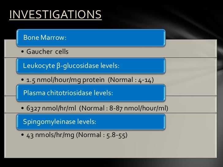 Gaucher disease type 1case presentation