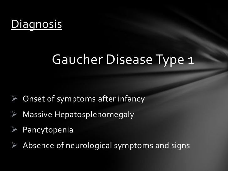 Gaucher disease type 1case presentation
