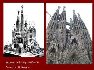Maqueta de la Sagrada Família Façana del Naixement 