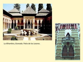 La Alhambra, Granada. Patio de los Leones.
 