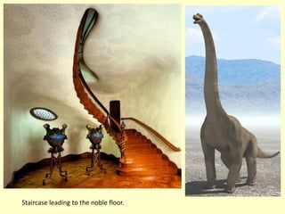 Staircase leading to the noble floor.
 