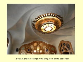 Detail of one of the lamps in the living room on the noble floor.
 