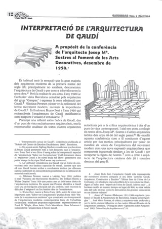 Interpretació de l'arquitectura de Gaudí