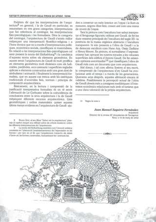 Interpretació de l'arquitectura de Gaudí