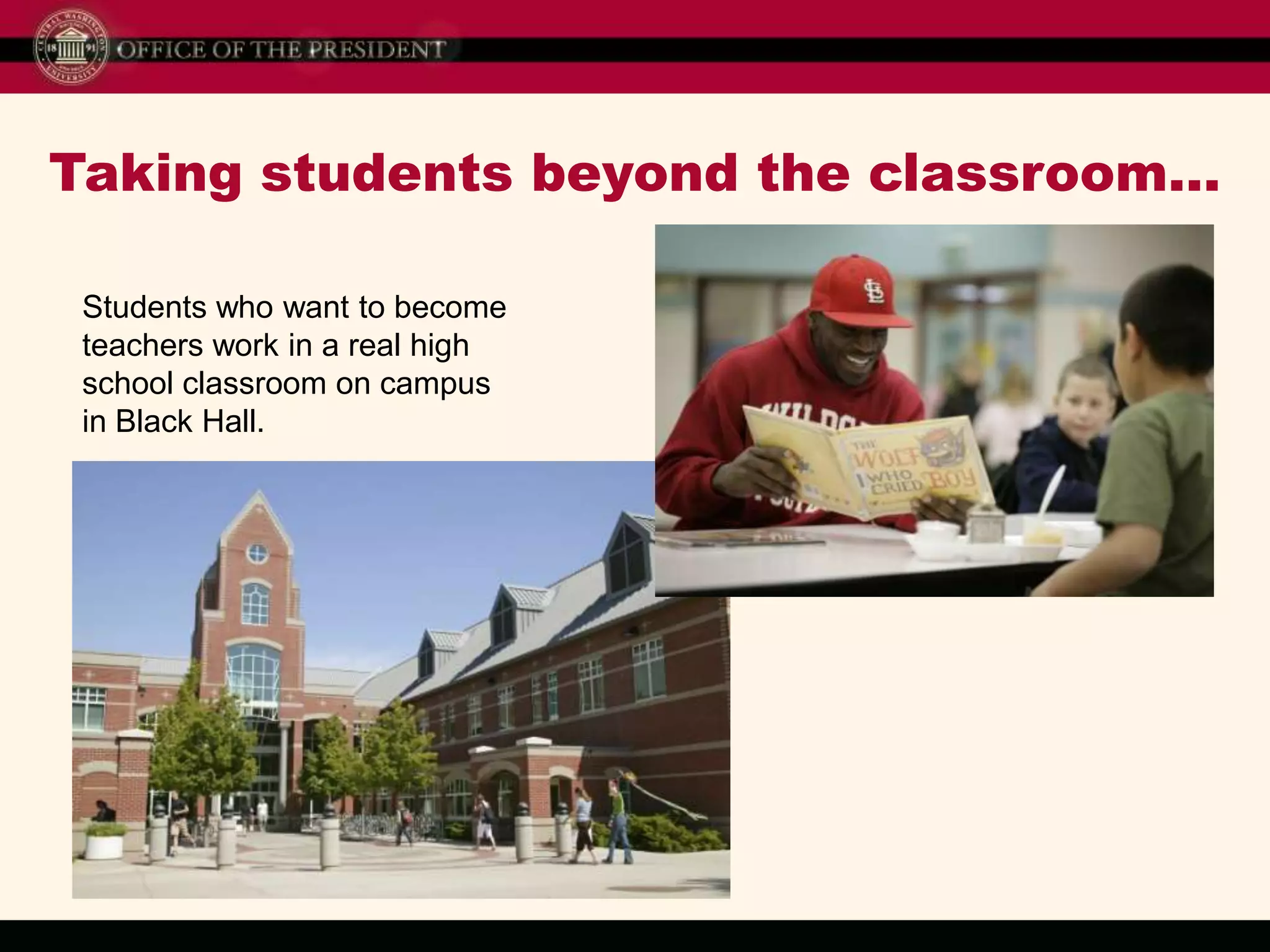 Taking students beyond the classroom…Music faculty, students, and alumni perform at the Northwest’s premier concert facility, Benaroya Hall in Seattle. 