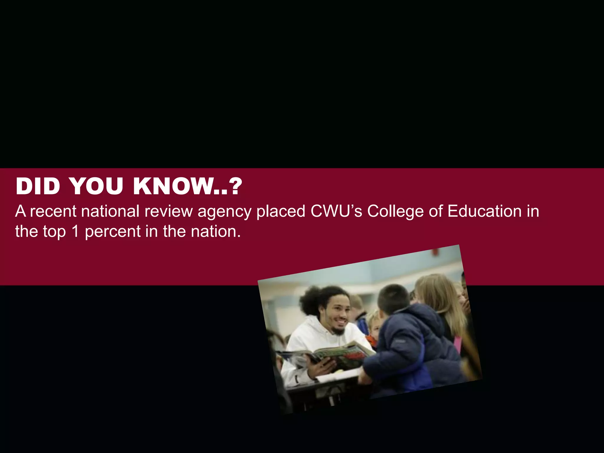  Students use what they learned to answer questions about the world they live in and share that knowledge with national audiences. 