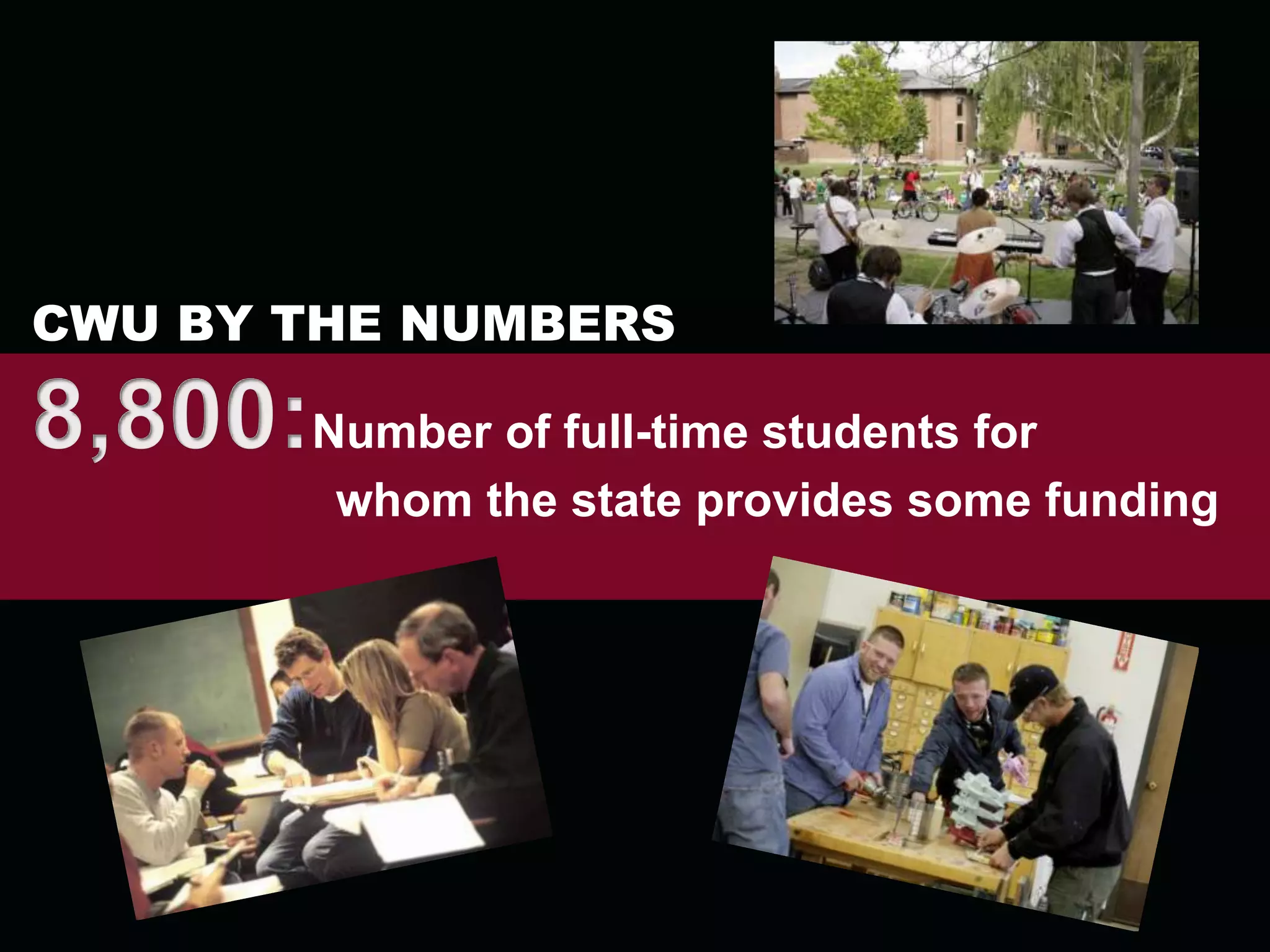 Department of GeologyCWU’s Geodesy Lab operates 1200 Global Positioning Stations (GPS) from California to Canada. 