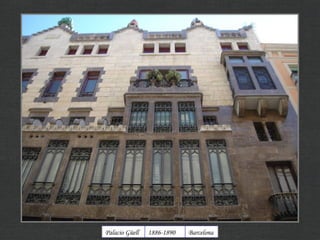 Barcelona 1886-1890 Palacio Güell 