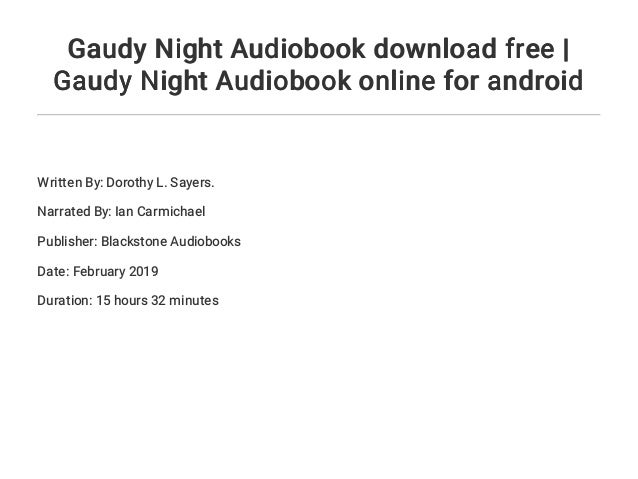 gaudy night book gaudy night book