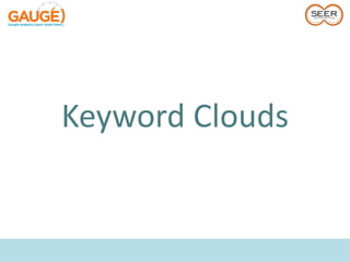 Keyword Clouds
 
