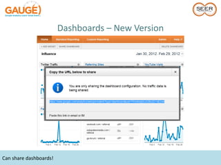 Dashboards – New Version




Can share dashboards!
 
