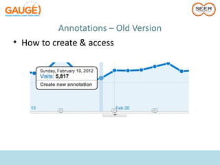 Annotations – Old Version
• How to create & access
 