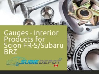 Gauges - Interior Products for Scion FR-S/Subaru BRZ