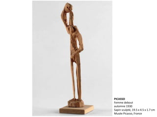 PICASSO
Femme debout
automne 1930
Sapin sculpté, 19.5 x 4.5 x 1.7 cm
Musée Picasso, France
 
