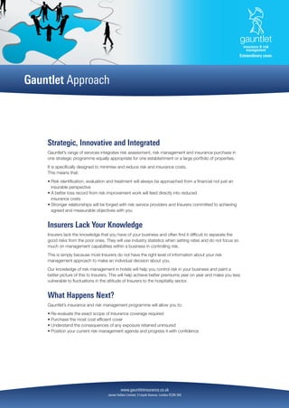 Gauntlet Insurance Gauntlet Brochure | PDF