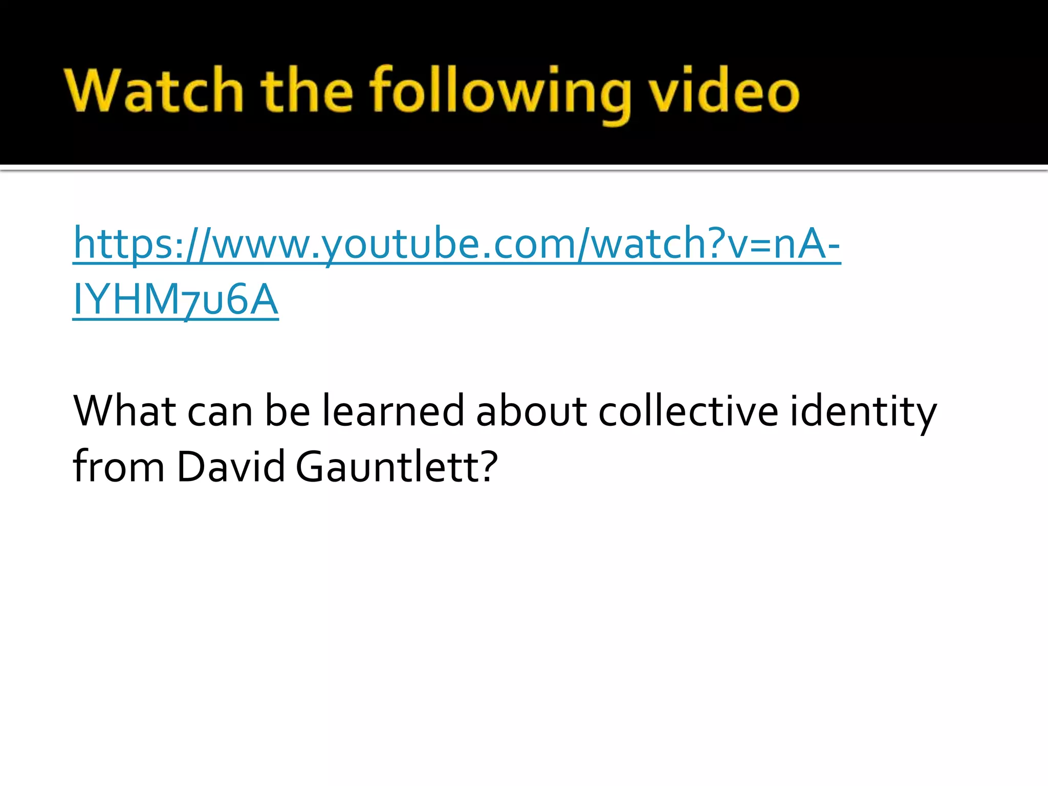 Gauntlett theory | PPTX