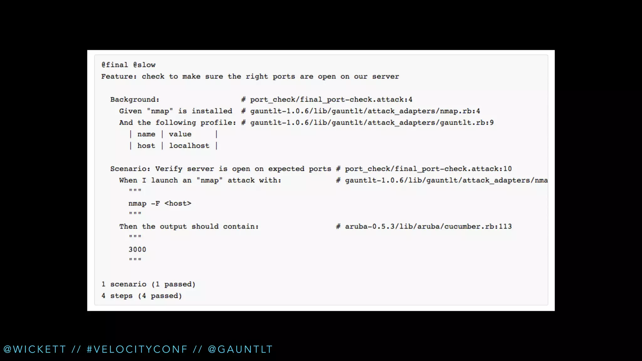 @ W I C K E T T / / # V E L O C I T Y C O N F / / @ G A U N T LT

 