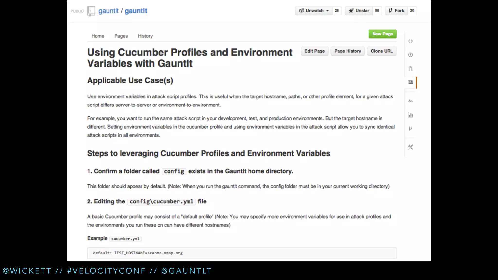 @ W I C K E T T / / # V E L O C I T Y C O N F / / @ G A U N T LT

 