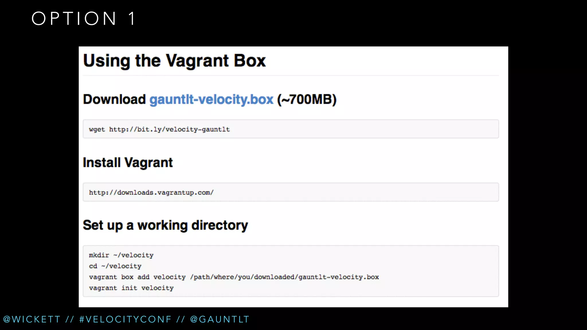 OPTION 1

@ W I C K E T T / / # V E L O C I T Y C O N F / / @ G A U N T LT

 