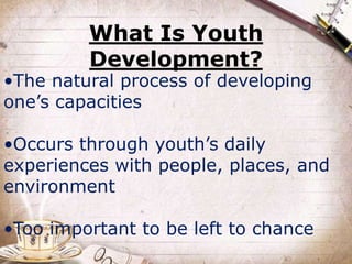 Youth DEvelopement by Gaurav(GRV)