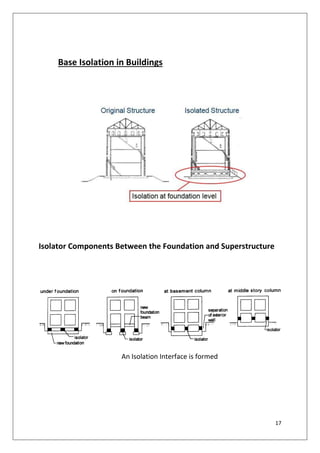 17
Base Isolation in Buildings
Isolator Components Between the Foundation and Superstructure
An Isolation Interface is formed
 