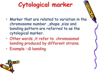 Variability Markers molecular marker and their types by gaurav | PPT